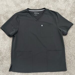 Fabletics Men's Black V-Neck Tee with Pockets